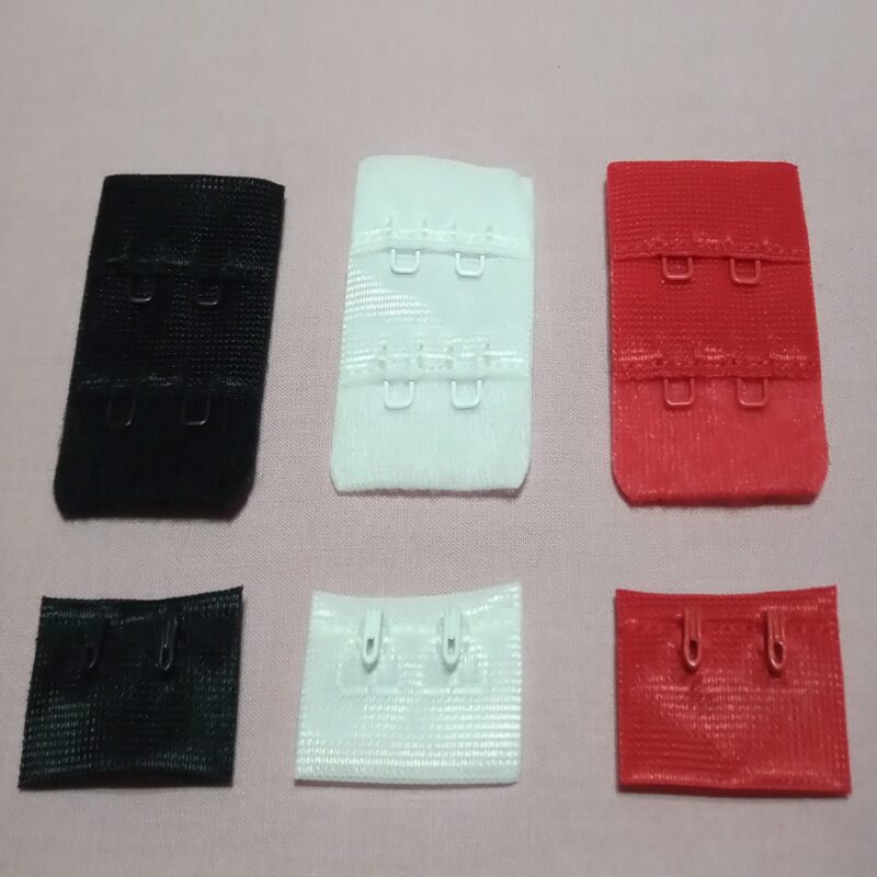 Gancho Broche Regulable De Tela P/ Corpiño Ancho 30mm X 10 UNID